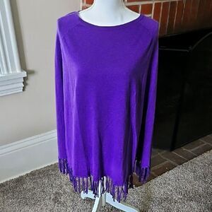 Project Cotton Fringe Poncho